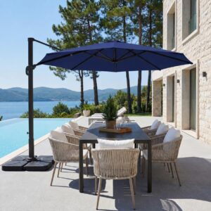 Large Round Aluminum Outdoor Pool Umbrella